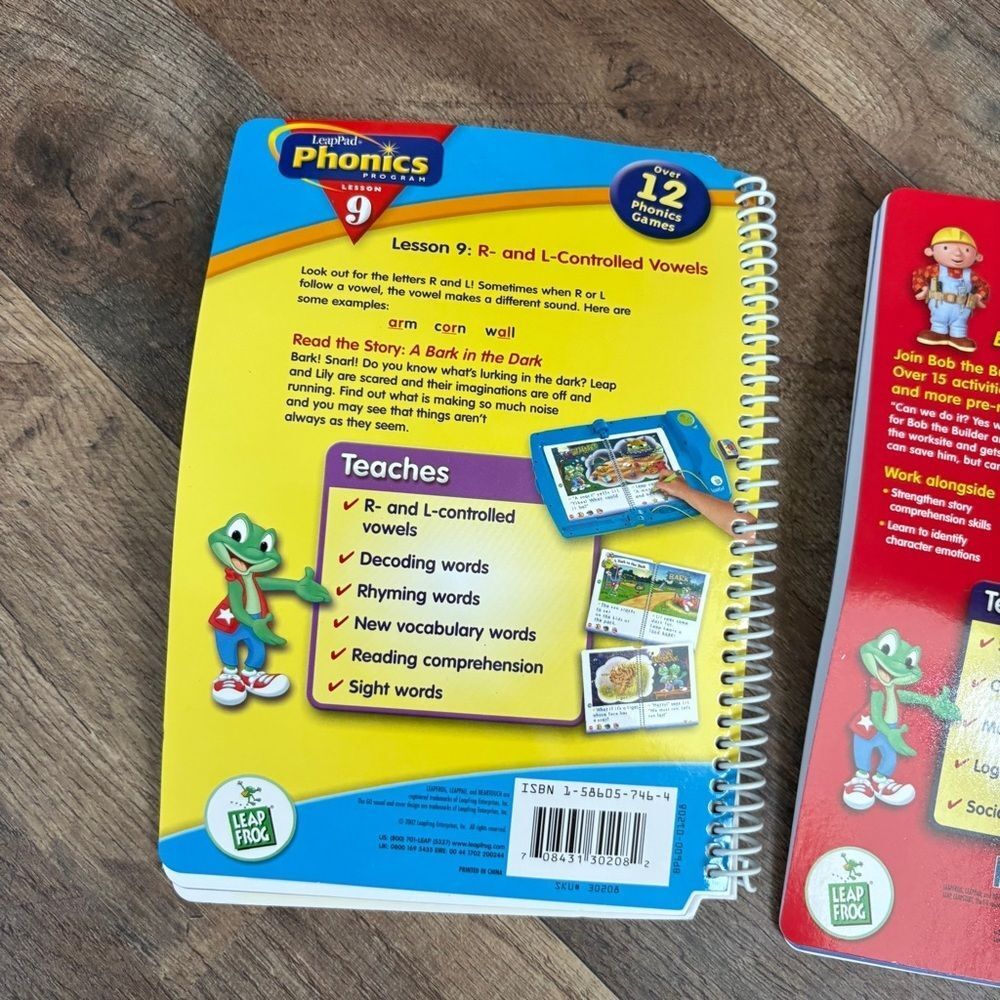 LeapFrog LeapPad Interactive Phonics Book & Cartridge set of 4 Pre-reading - Picture 11 of 11